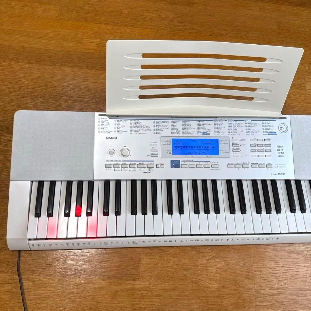 CASIO キーボード LK222 カシオ 光ナビゲーションキーボード - メルカリ