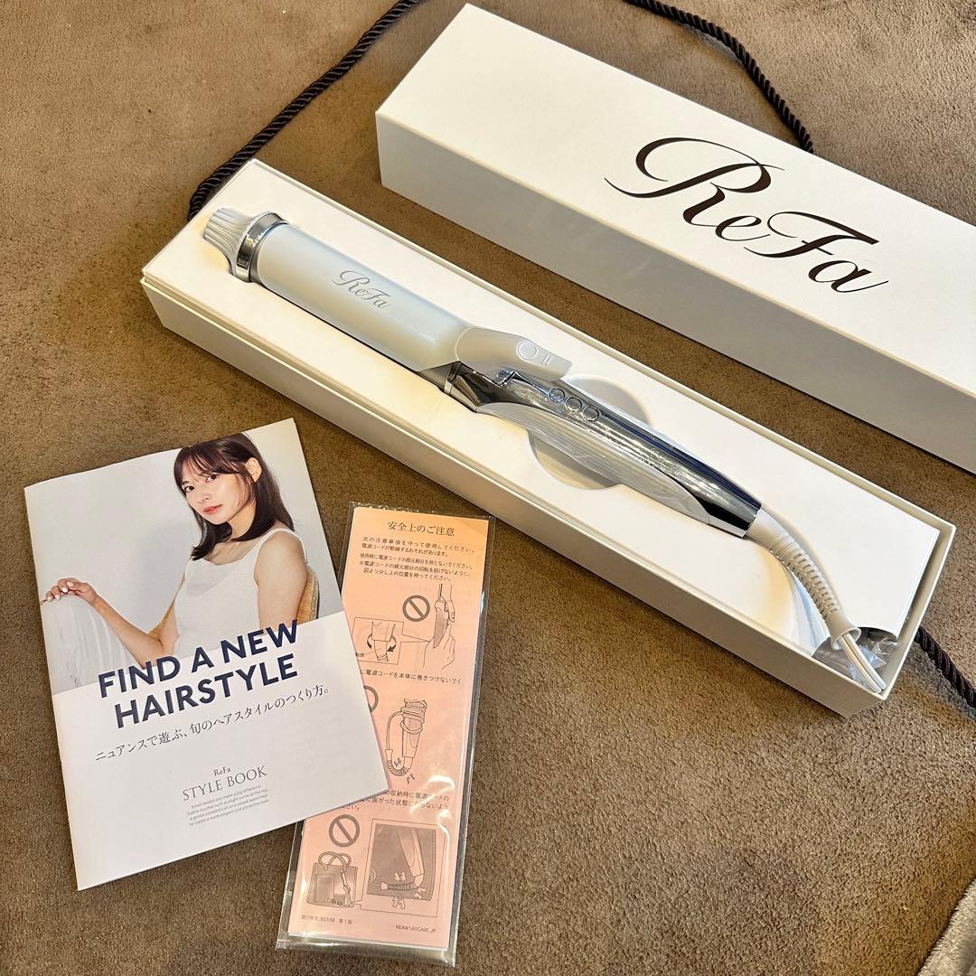 ReFa カールヘアアイロン ホワイト/シルバー ReFa カールヘアアイロン ホワイト 一度のみ使用 ReFa カールヘア
