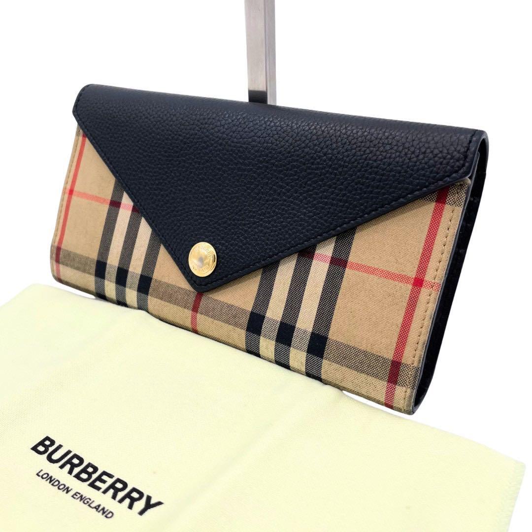 BURBERRY バーバリー チェック×黒 長財布 布袋付 楽天市場】【財布】BURBERRY バーバリー ブラックレーベル 長財布