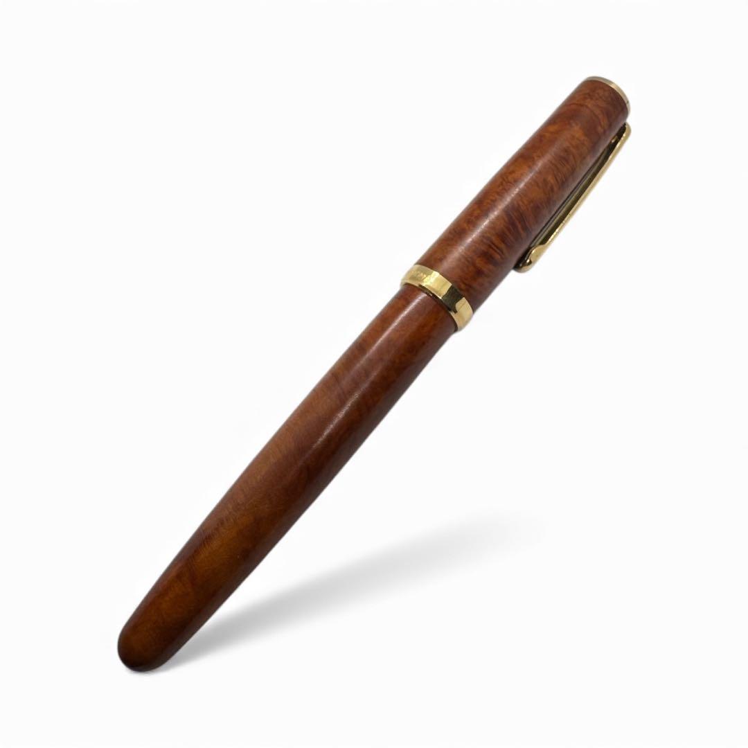 【未使用】アカブライヤー　センチュリー3776　プラチナ万年筆 太字