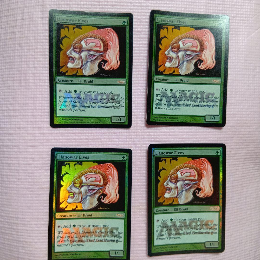 MTG ラノワールのエルフ Foil プロモ 4枚セット 英語 - メルカリ