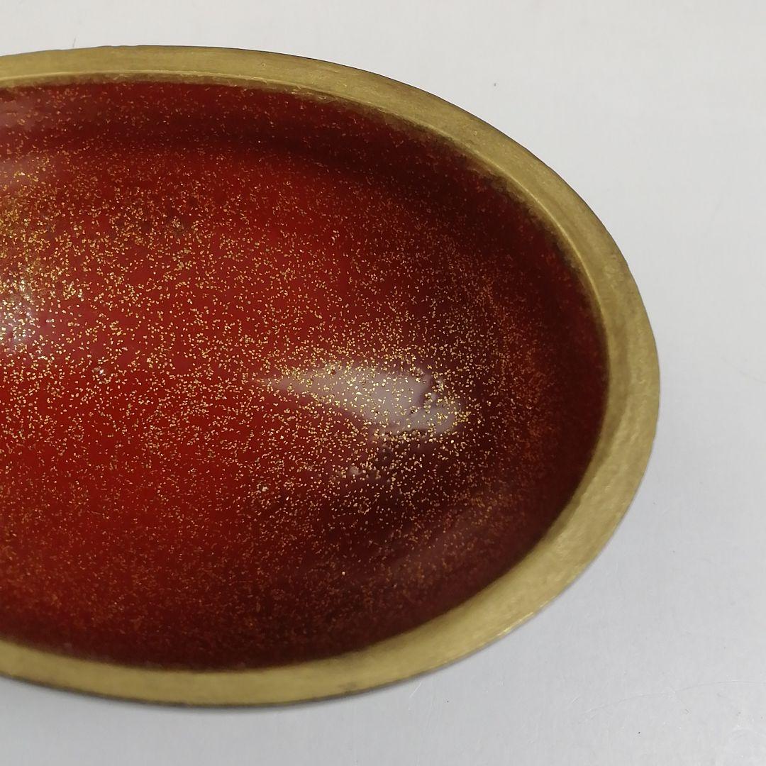 W15 香合 『茄子 香合』『塗師 楽堂 作』 共箱 茶道具