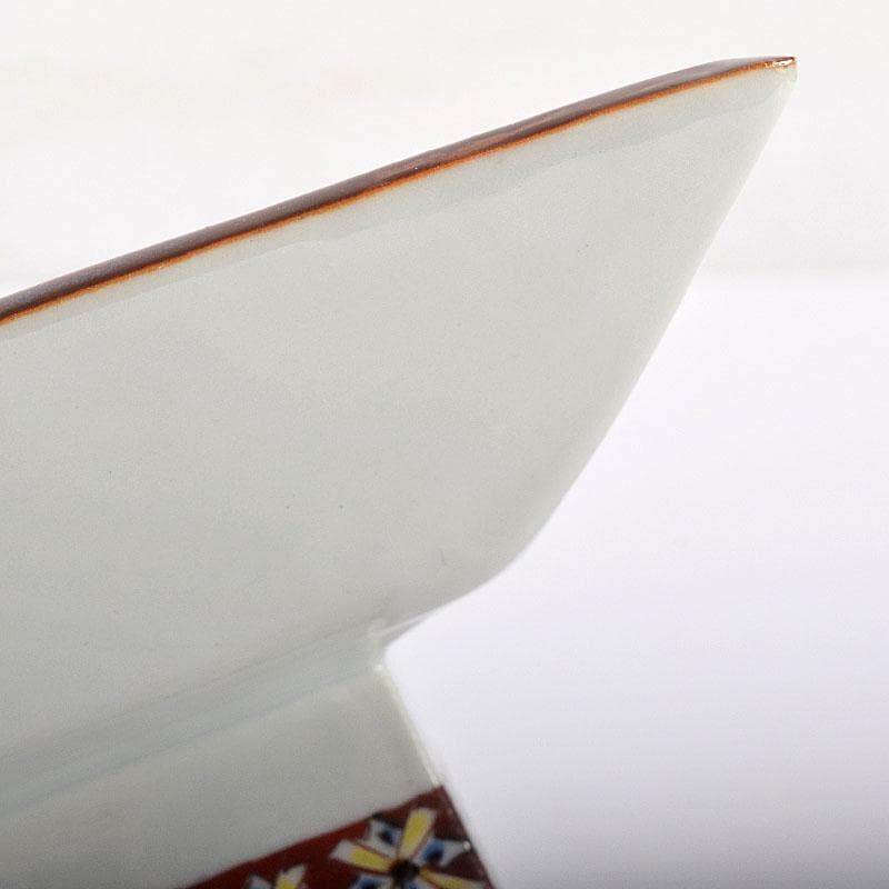 九谷焼 武腰潤作 色絵夏蟹更紗文 四方台皿 共布共箱 Y R8415B - メルカリ