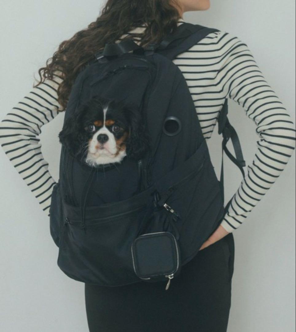 新品】未使用 MATIE ペットリュック Mサイズ 犬用 ブラック スリング