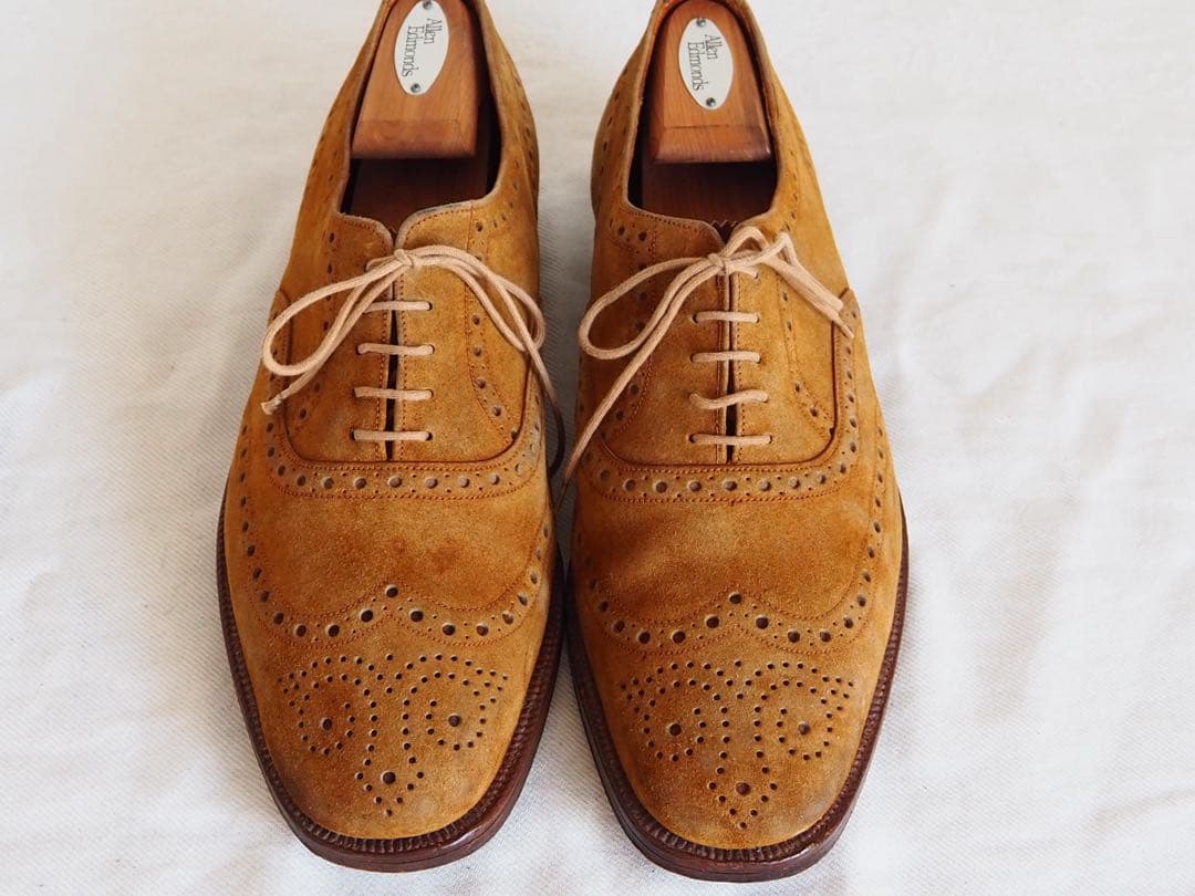 靴 70s Grenson Genuine Hippo shot wing tip