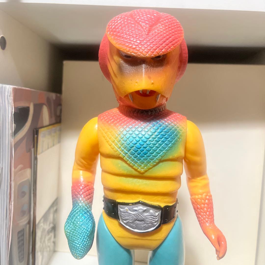 旧バンダイ製 コブラ男 キングサイズ 美品 ソフビ フィギュア 怪人