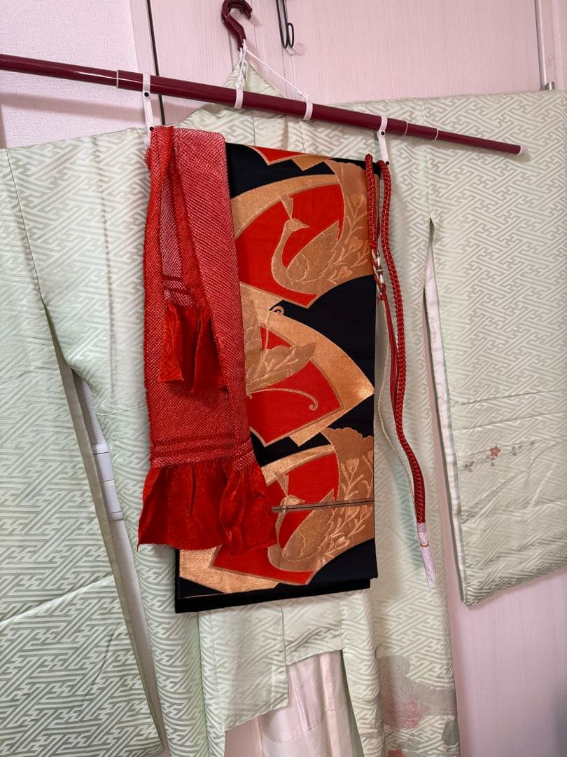 振袖フルセット◇身丈161◇豪華袋帯・長襦袢・小物一式・ショール・髪