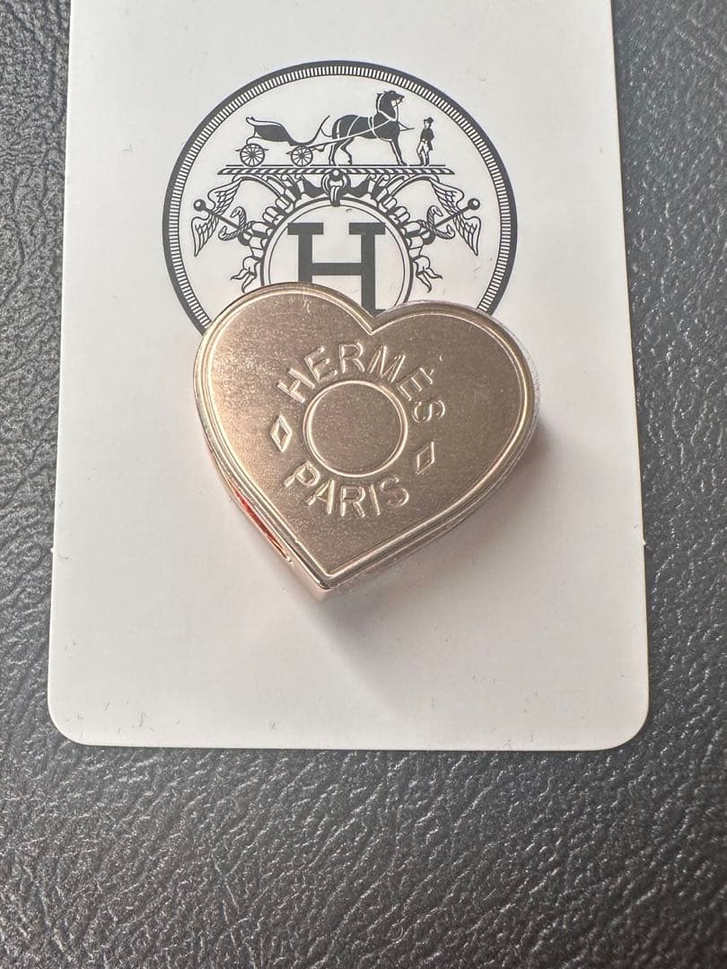 HERMES エルメス スカーフリング ミニ・クール ハート HERMES