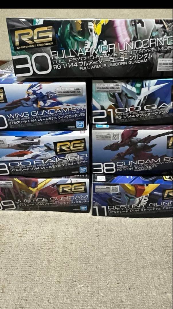 (新品、未使用) RG ガンプラ セット！