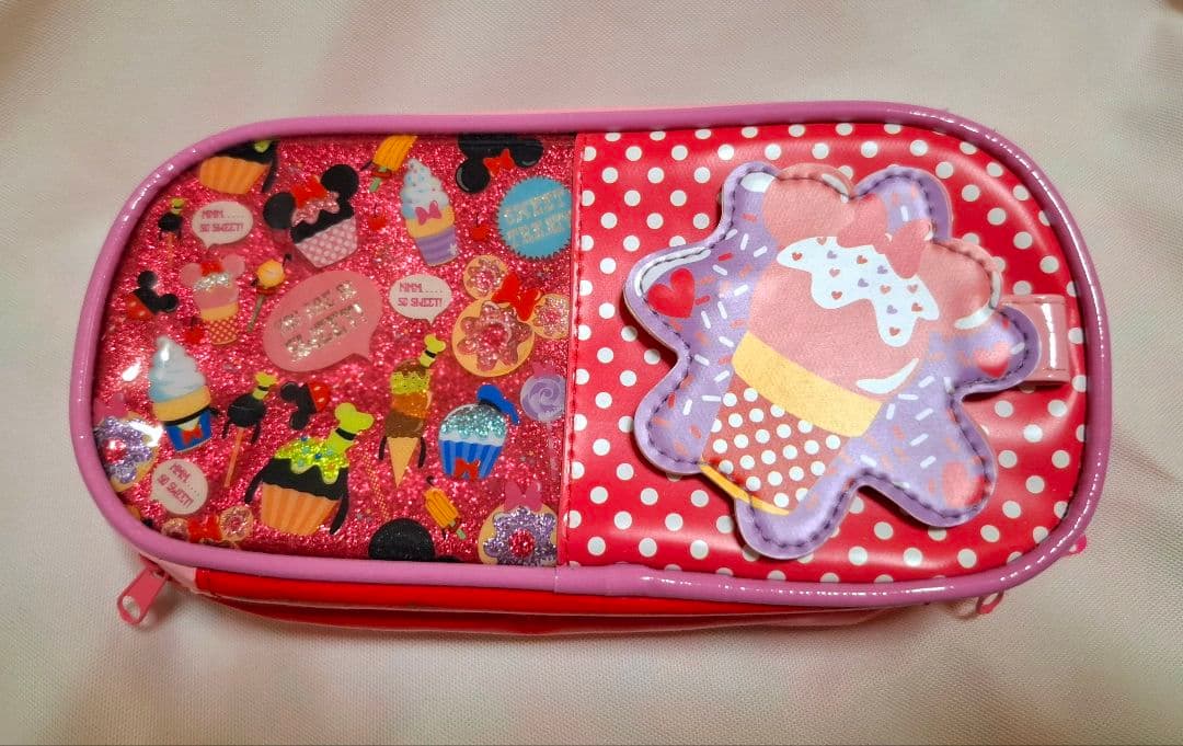 限定！サンスター文具 ディズニーデザインミラー付きペンケース赤系！新品未使用 シネマコレクション cinemacollection ベイマックス 筆箱 BOXペン