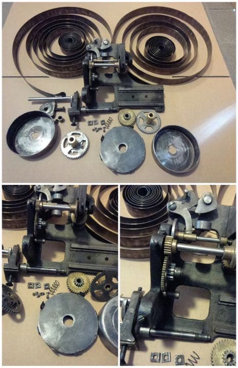 ♬ 大型ラッパ蓄音機 ダブルゼンマイ 三光堂 SANKODO OH済み ♬ - メルカリ