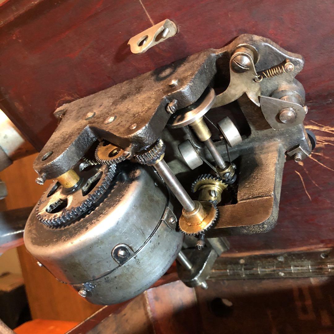 ♬ 大型ラッパ蓄音機 ダブルゼンマイ 三光堂 SANKODO OH済み ♬ - メルカリ