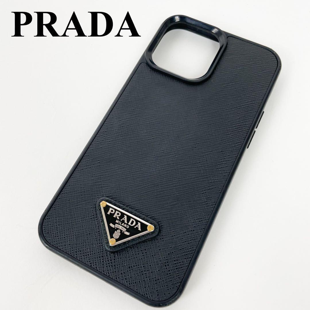極美品✨正規品✨PRADA iPhoneケース サフィアーノレザー プラダ