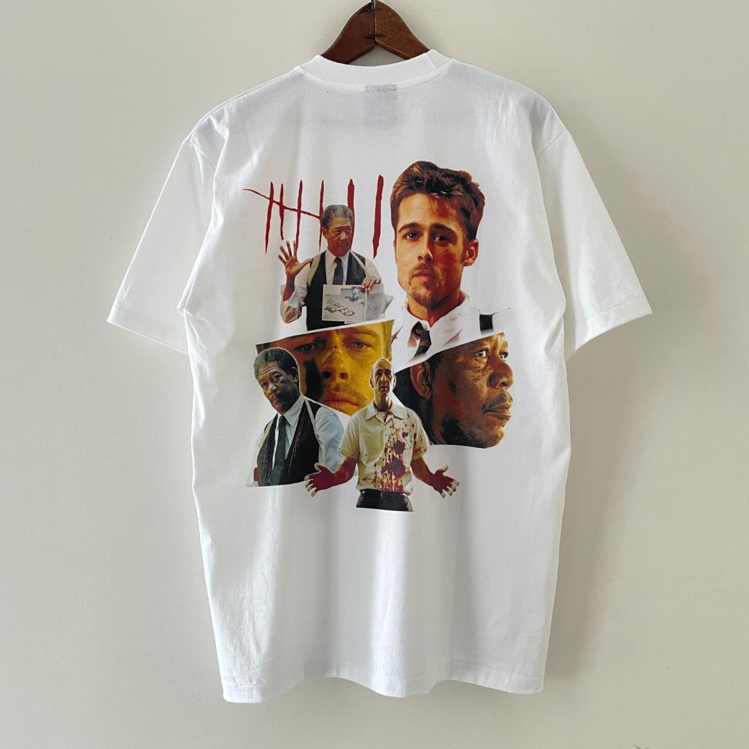 Tシャツ seven セブン ブラピ ブラッドピット 映画 ムービー 白T