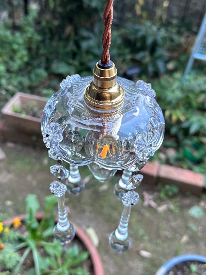 1920年代 フランス アンティーク 雨に濡れた可愛いお花のミニ