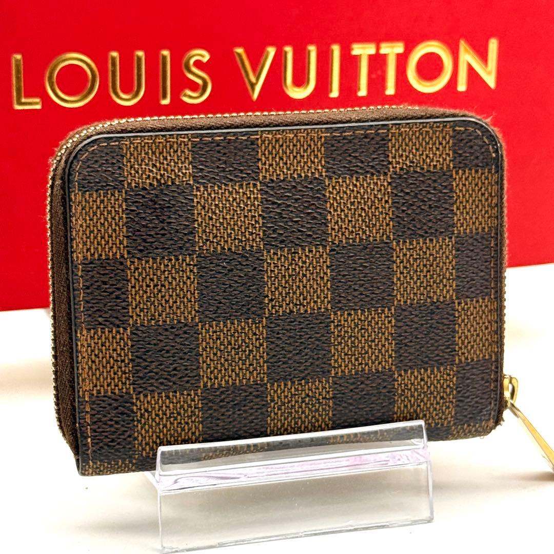 【極上美品】ルイヴィトン ダミエ エベヌ ジッピーパース 小銭入れ