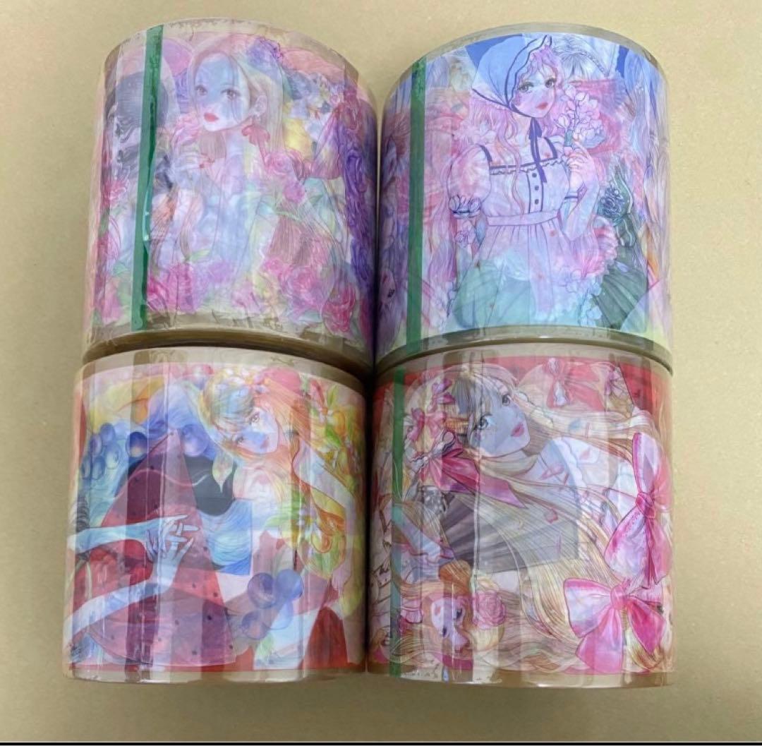 海外 OPPテープ 4個 O1004 韓国作家 デザインテープ 人物 女の子 海外 OPPテープ 4個 韓国作家 O1004 デザインテープ 人物 女の子 新品