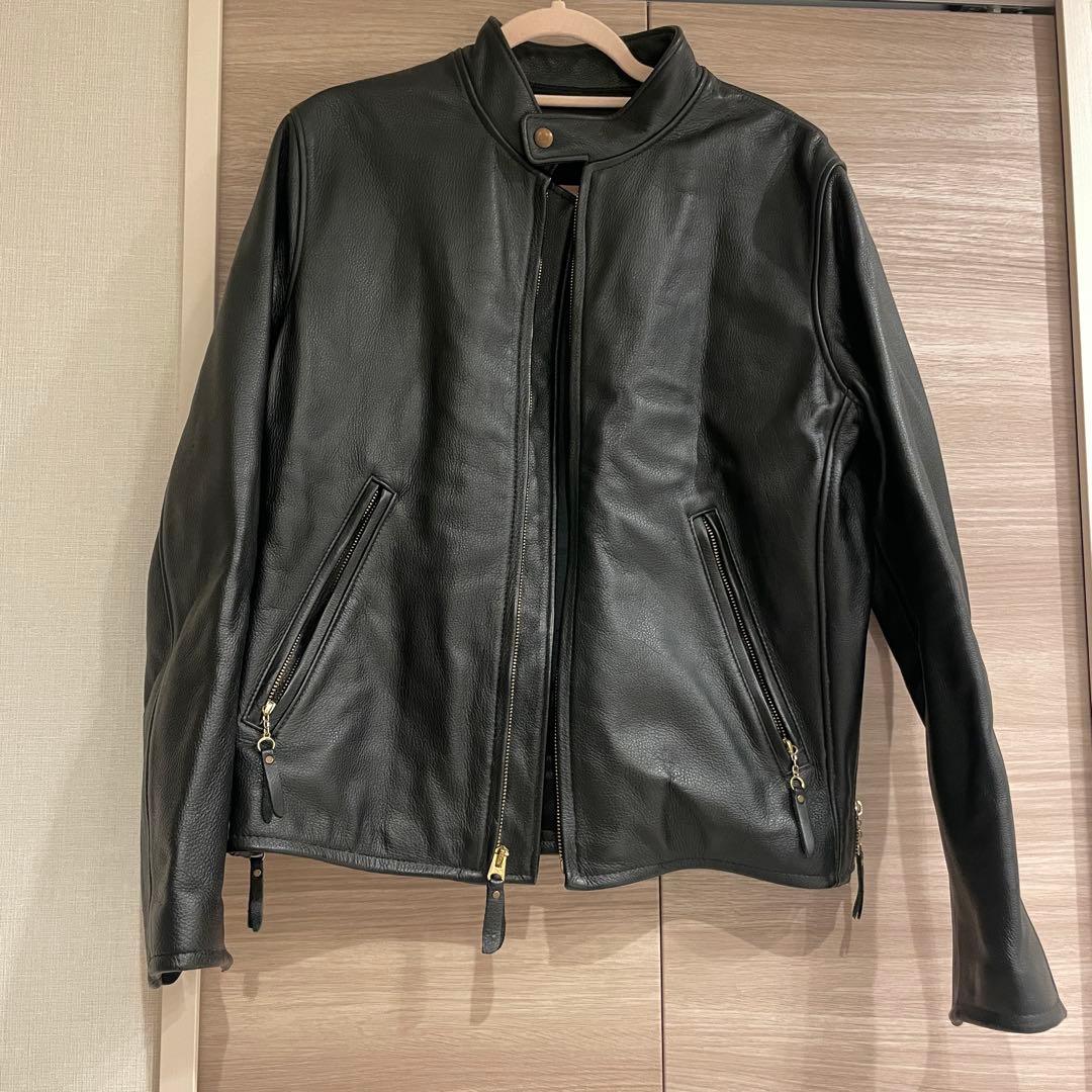 BEAMS PLUS 牛革シングルライダース - メルカリ