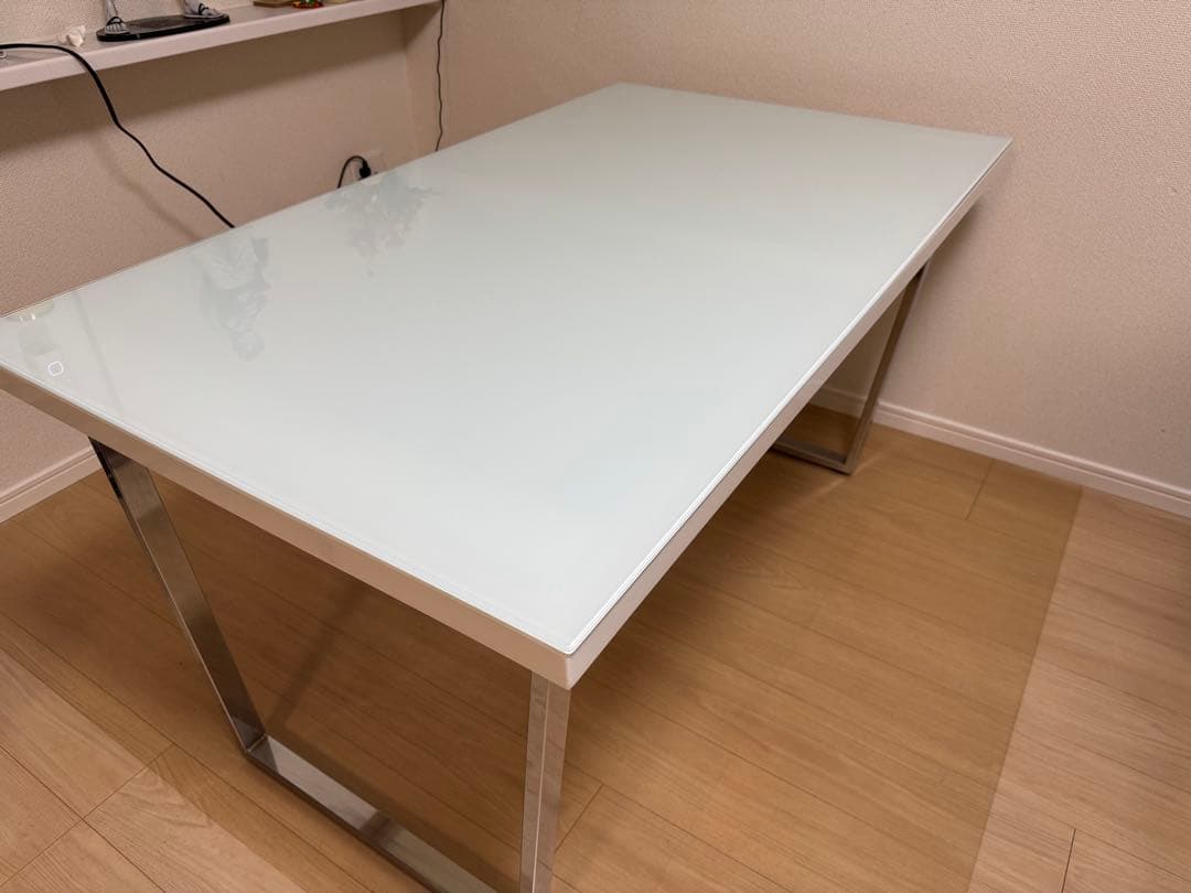 FLYMe Room【ガラスダイニングテーブル】4人掛け　135×80