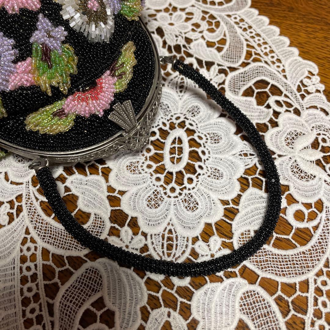 花柄ビーズバック