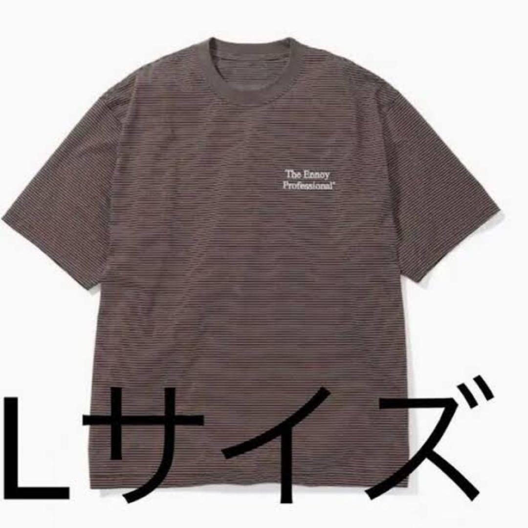 ennoy S/S BORDER T-SHIRTS BROWN WHITE L