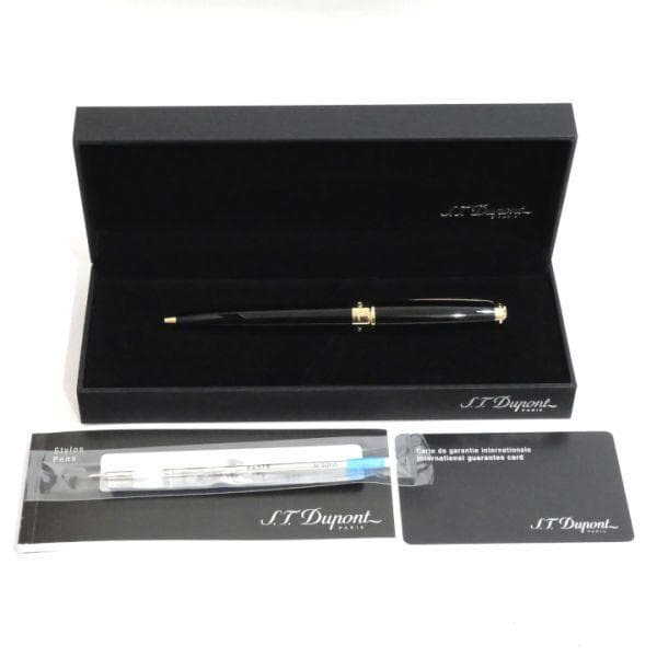 専用 S.T. DUPONT オランピオ ブラックラッカー ボールペンシル 文房具