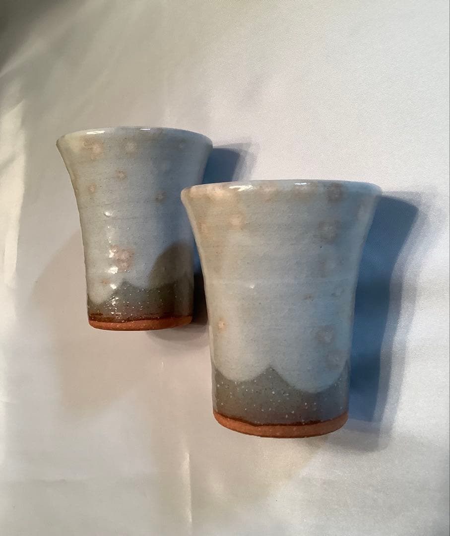 萩焼　ビアマグ2個セット