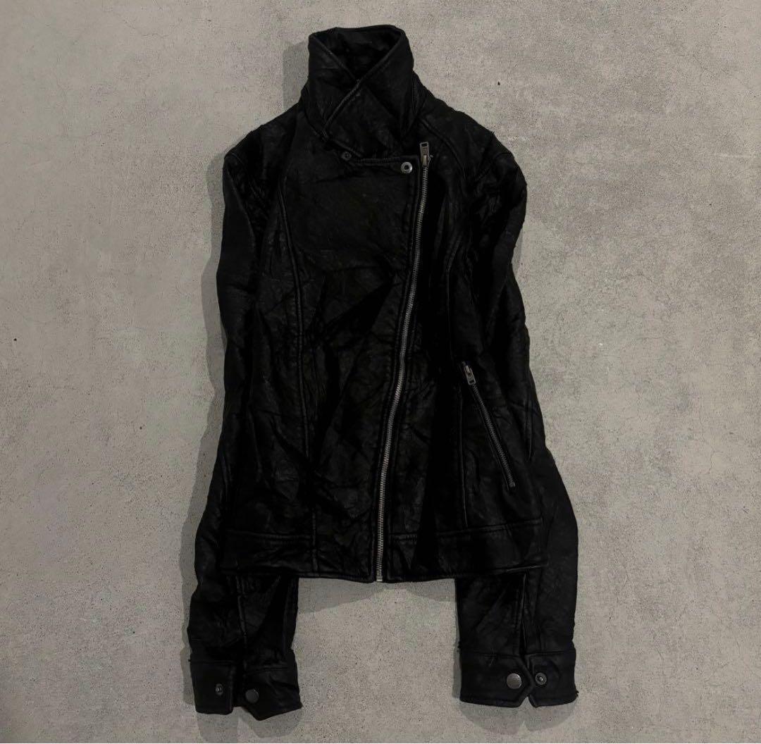00s ekam leather jacket japanese label ekam似 leather jacket y2k