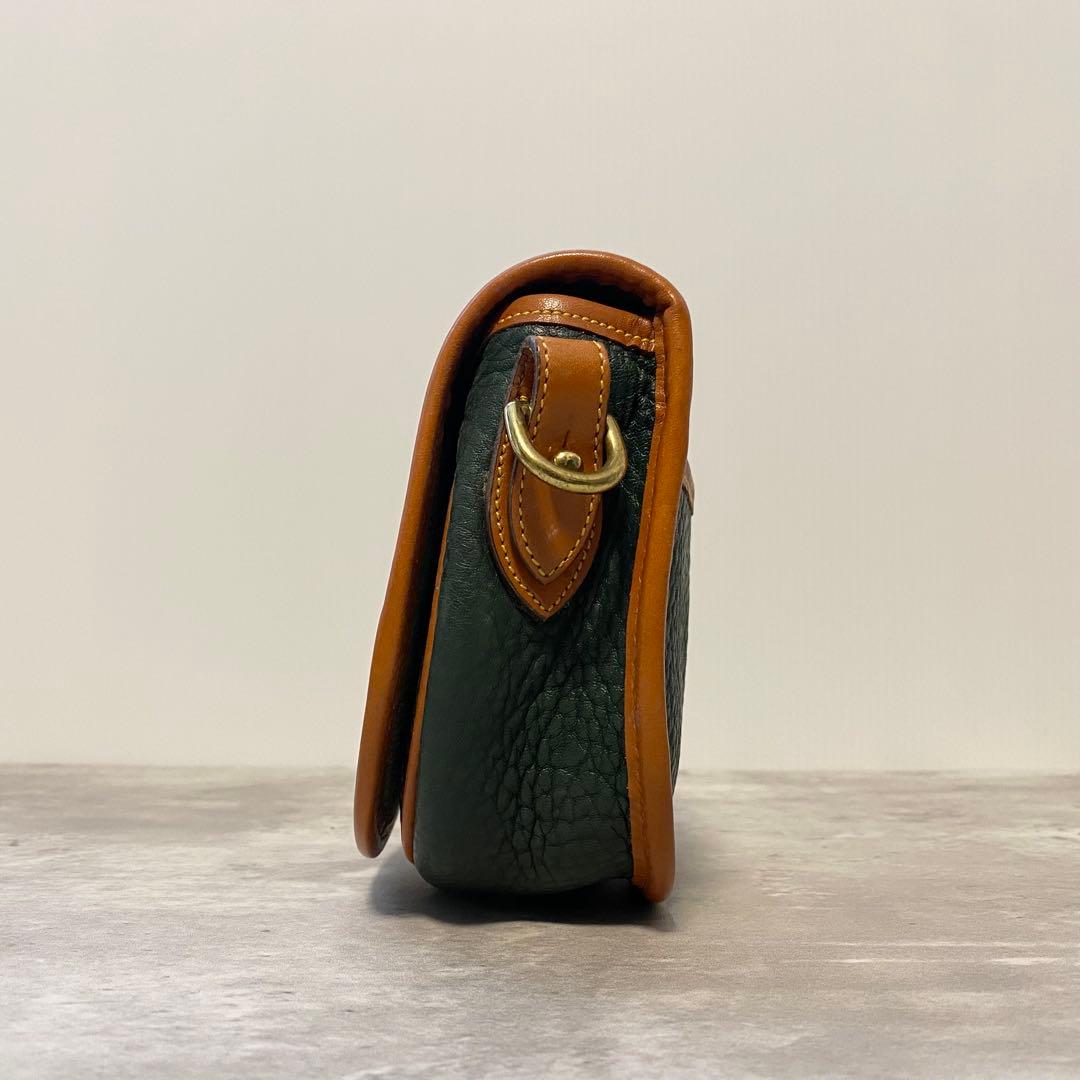 【極美品】ドゥーニー&バーク ショルダーバッグ ポシェット ビッグロゴ レザー