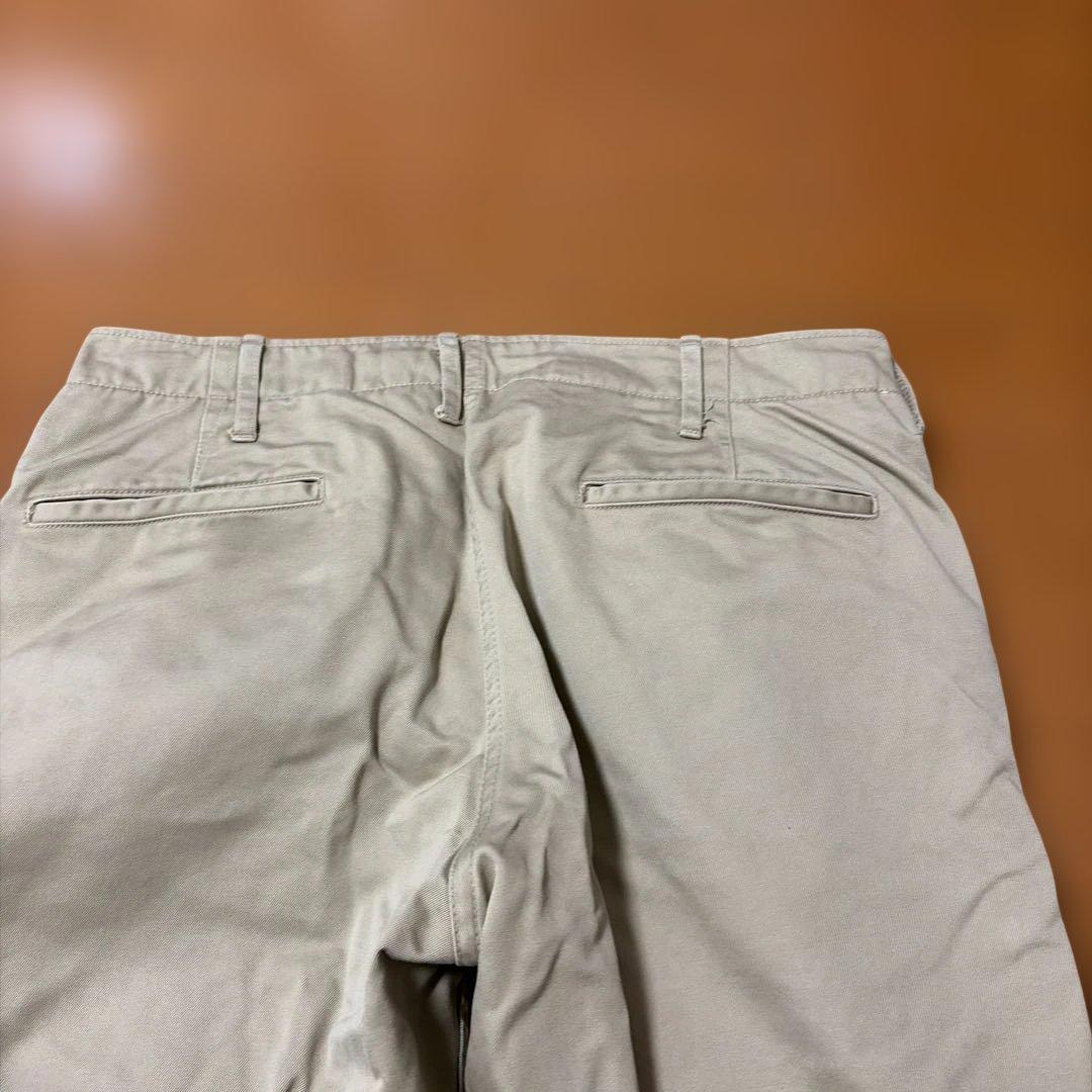 リアルマッコイ ベージュ スリムフィット チノパン