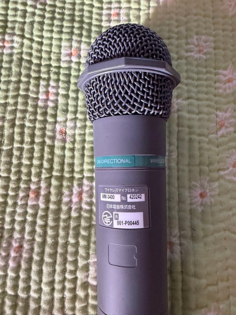 【ほぼ新品】UNI-PEX ワイヤレスマイク WM-3400