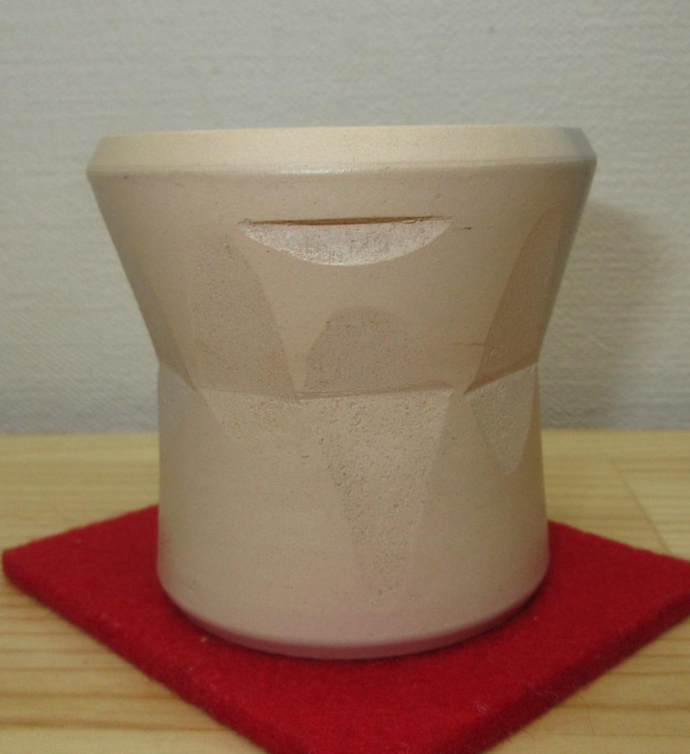 送料込【逢絢亭】茶道具 蓋置 京焼 雲華焼 白 臼形蓋置  寄神崇白 共箱入り