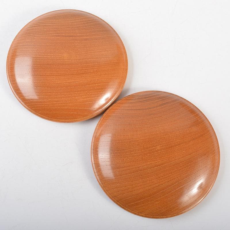 囲碁　鱗屋精製 碁石　本蛤碁石　那智黒碁石　碁笥　一套　共布共箱　MR7246B