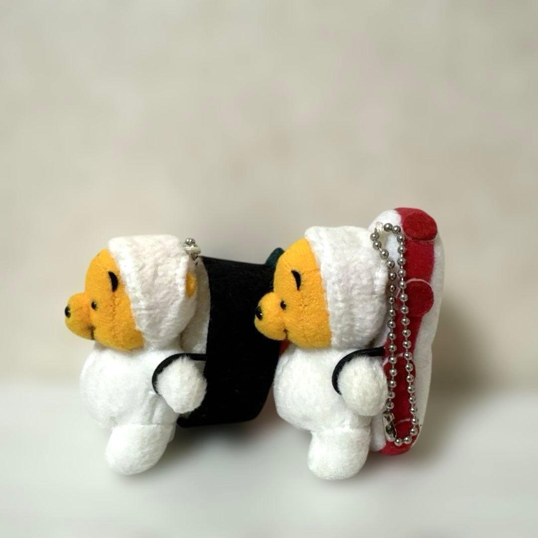 くまのプーさん　ディズニー　マスコット　キーチェーン　ぬいぐるみ　お寿司　美品
