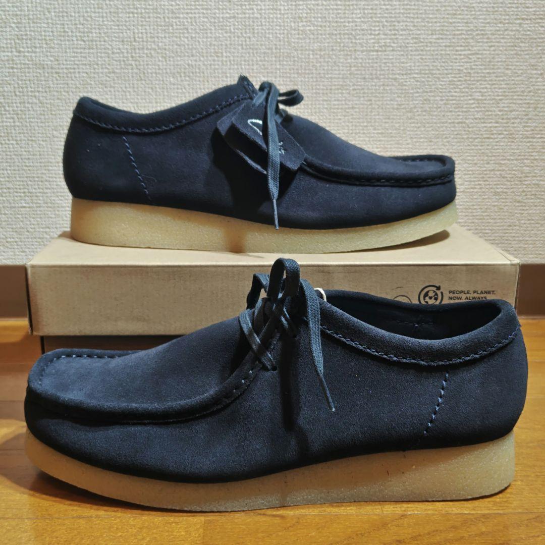CLARKS ワラビー WALLABEE EVO 28.5cm NAVY