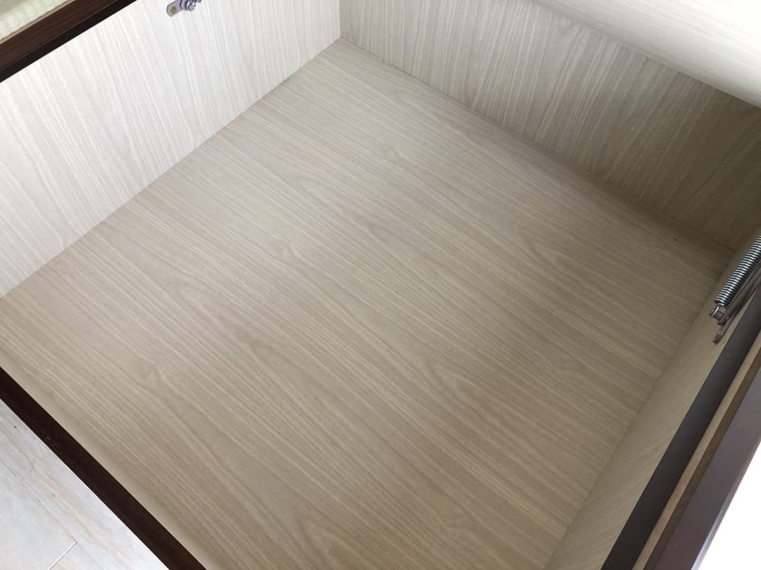 大容量収納　畳ベッド　ダークブラウン