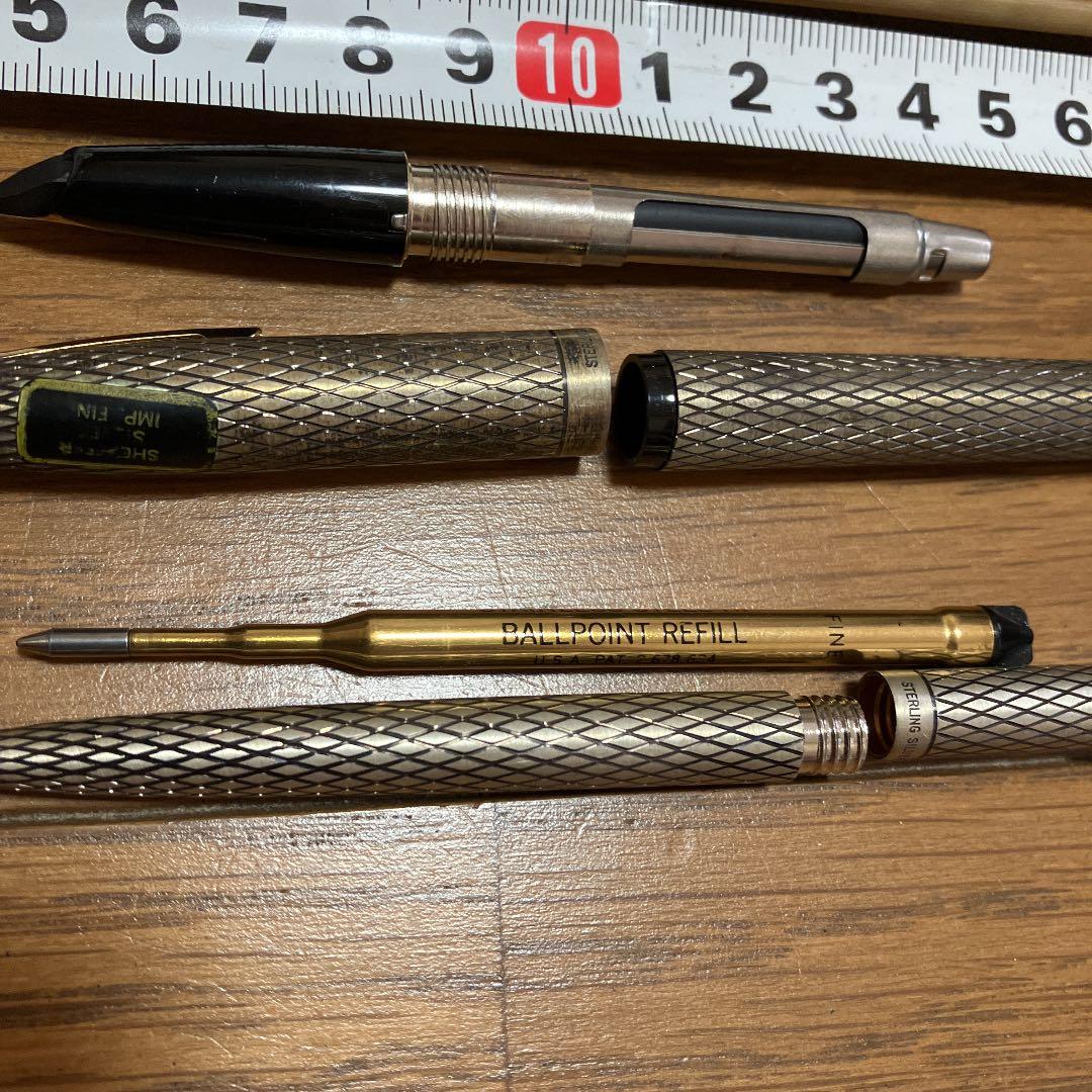 米国SHEAFFER 製ゴールド 万年筆とボールペンセット 【公式通販