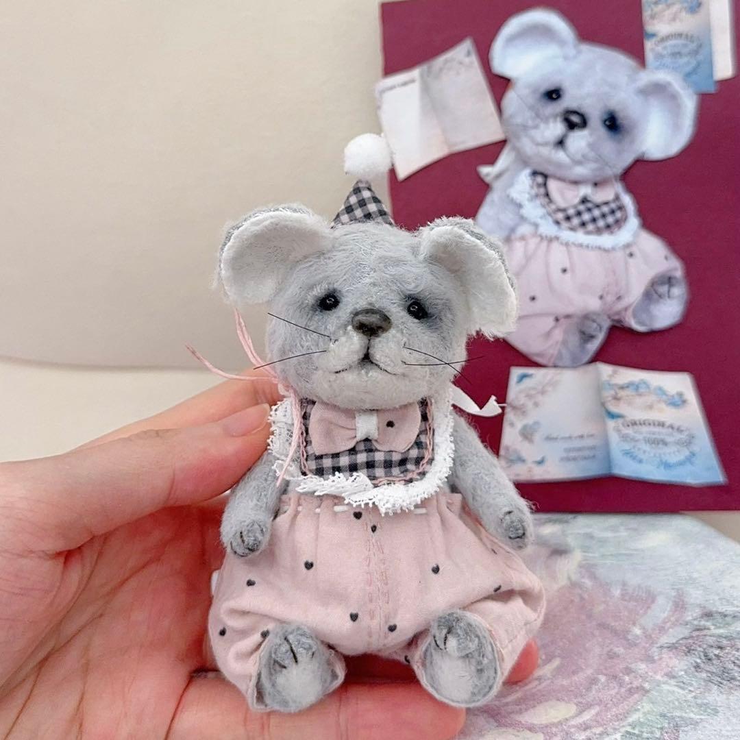 仲良しちゃん ネズミ アーティストベア 海外作家様 ハンドメイド