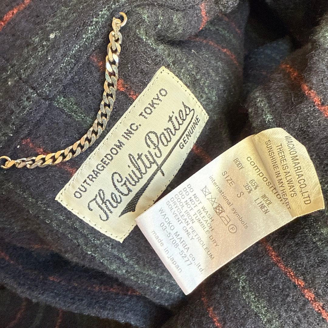 ジャケット・アウター WACKO MARIA MULTI STRIPED GOWN COAT