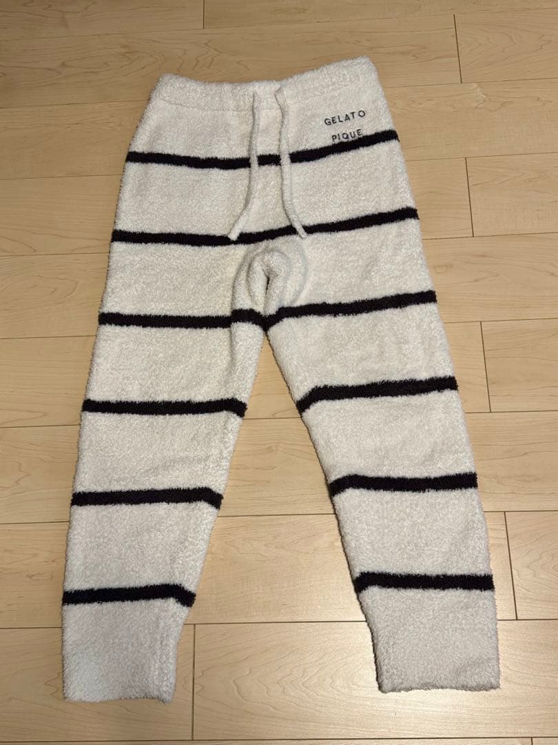 【美品】パウダーロゴジャガードプルオーバー＆ロングパンツセットメンズM