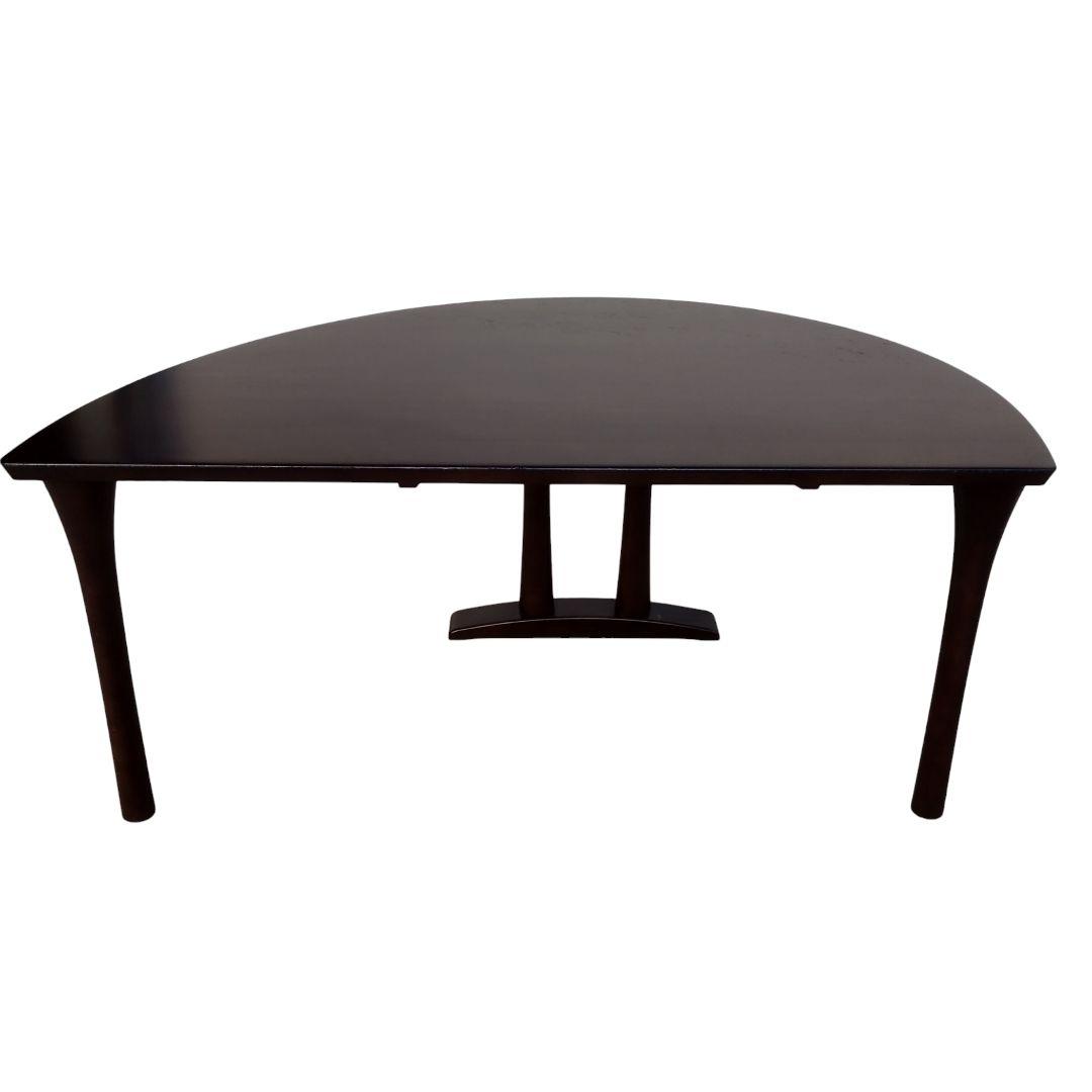 karimoku カリモク 半月 やや半円 ダイニングテーブル 食卓 ブラウン