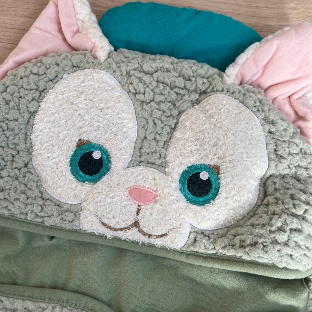 香港ディズニーランド　ジェラトーニ　もこもこフード付きブランケット