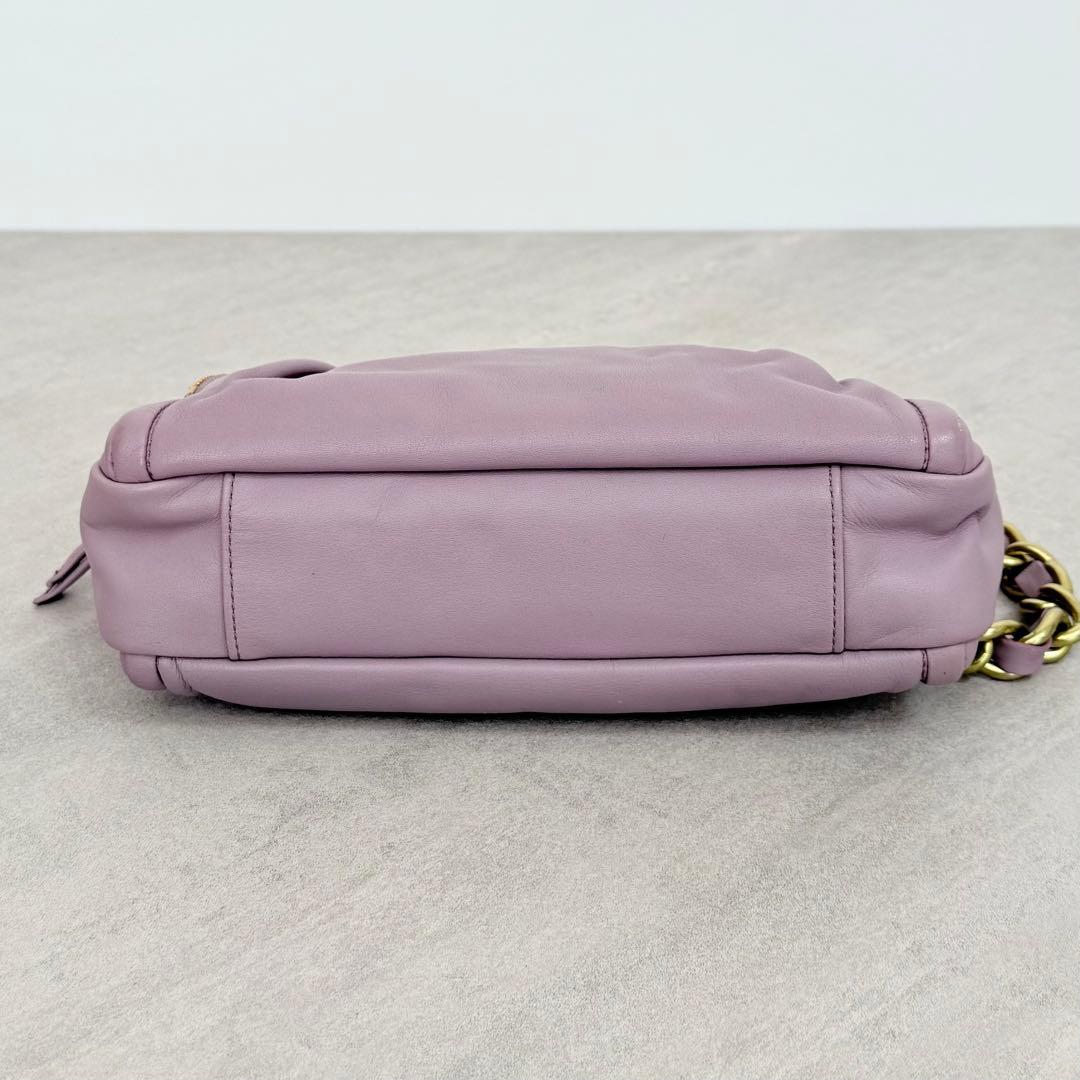 バッグ Coach Parker Leather Kisslock Shoulder