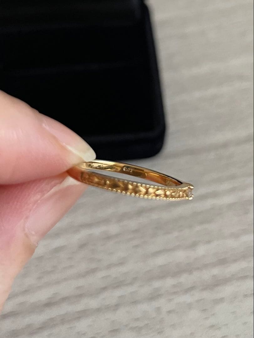 k18 ピアスとリングセット