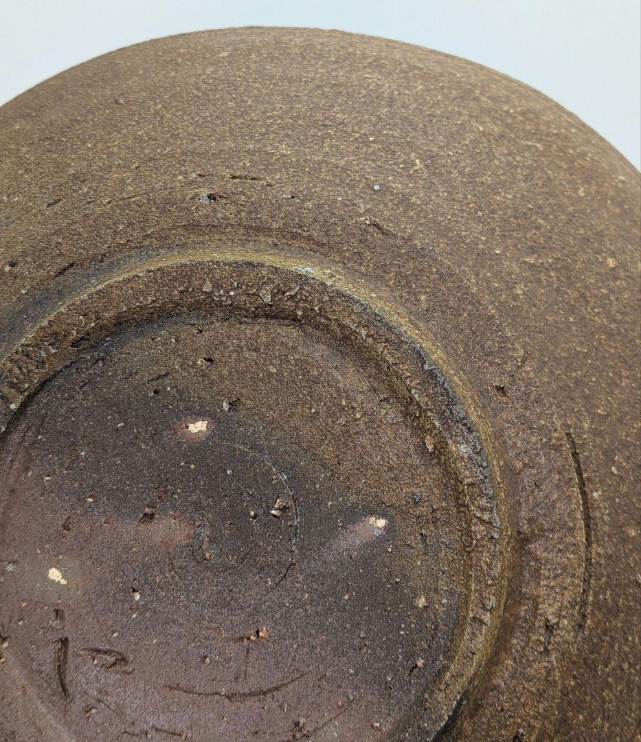 和仁栄幸 備前焼 皿 直径30cm超 食器 緋襷 黄胡麻 黄ゴマ 盛り皿 皿鉢