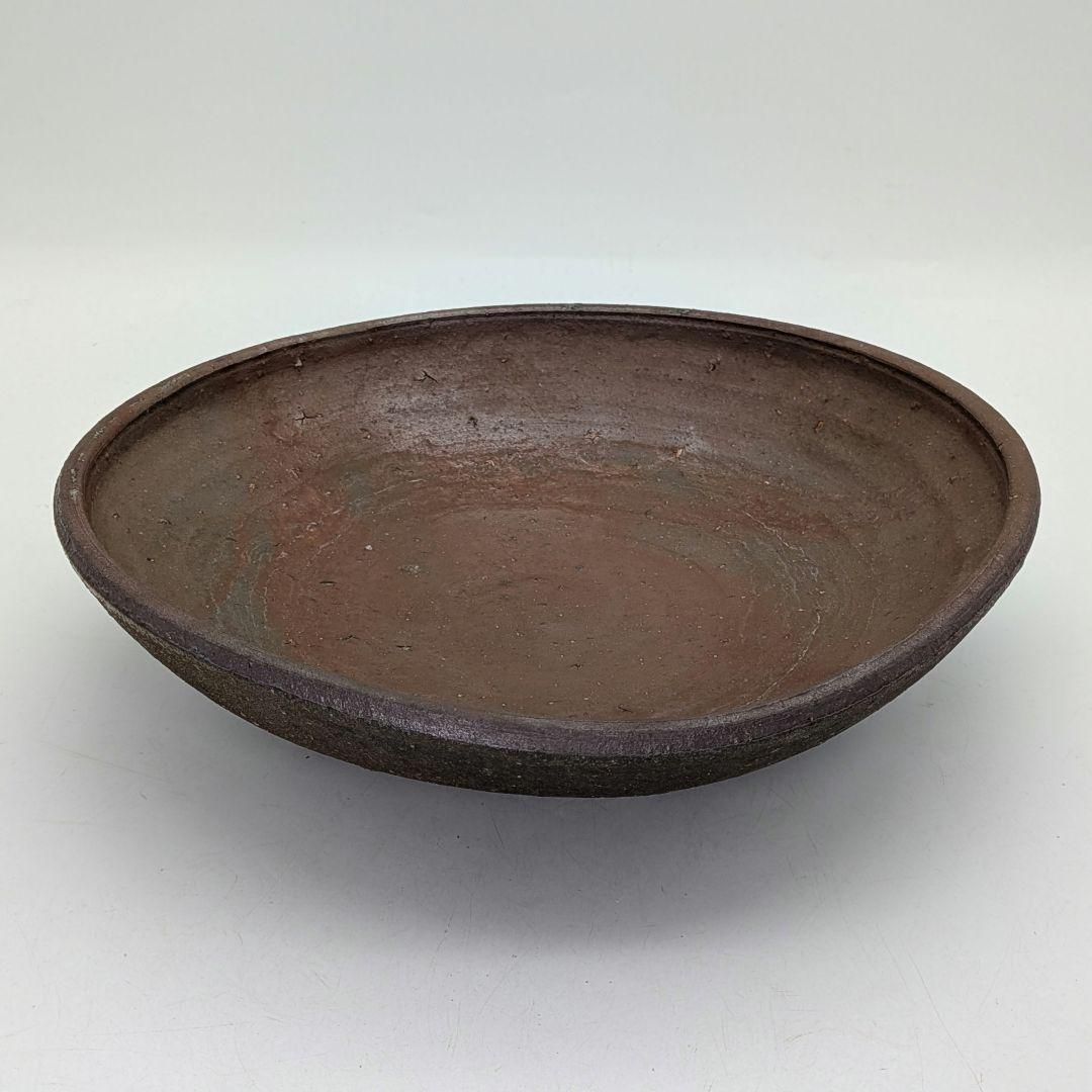 和仁栄幸 備前焼 皿 直径30cm超 食器 緋襷 黄胡麻 黄ゴマ 盛り皿 皿鉢