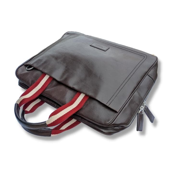 BALLY バリー ビジネスバッグ ブラウン レザー トレインスポッティング
