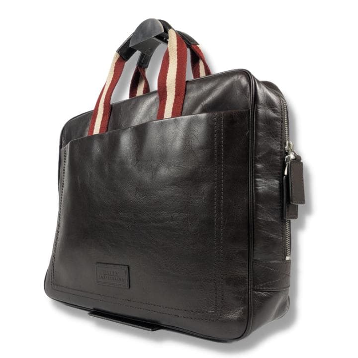 BALLY バリー ビジネスバッグ ブラウン レザー トレインスポッティング