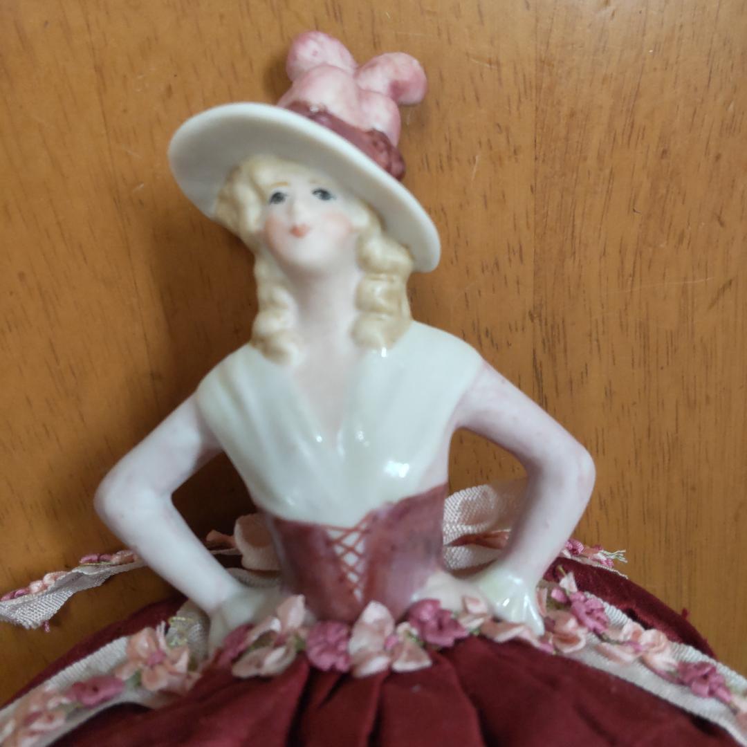 ハーフドール ピンクッション ボルドー