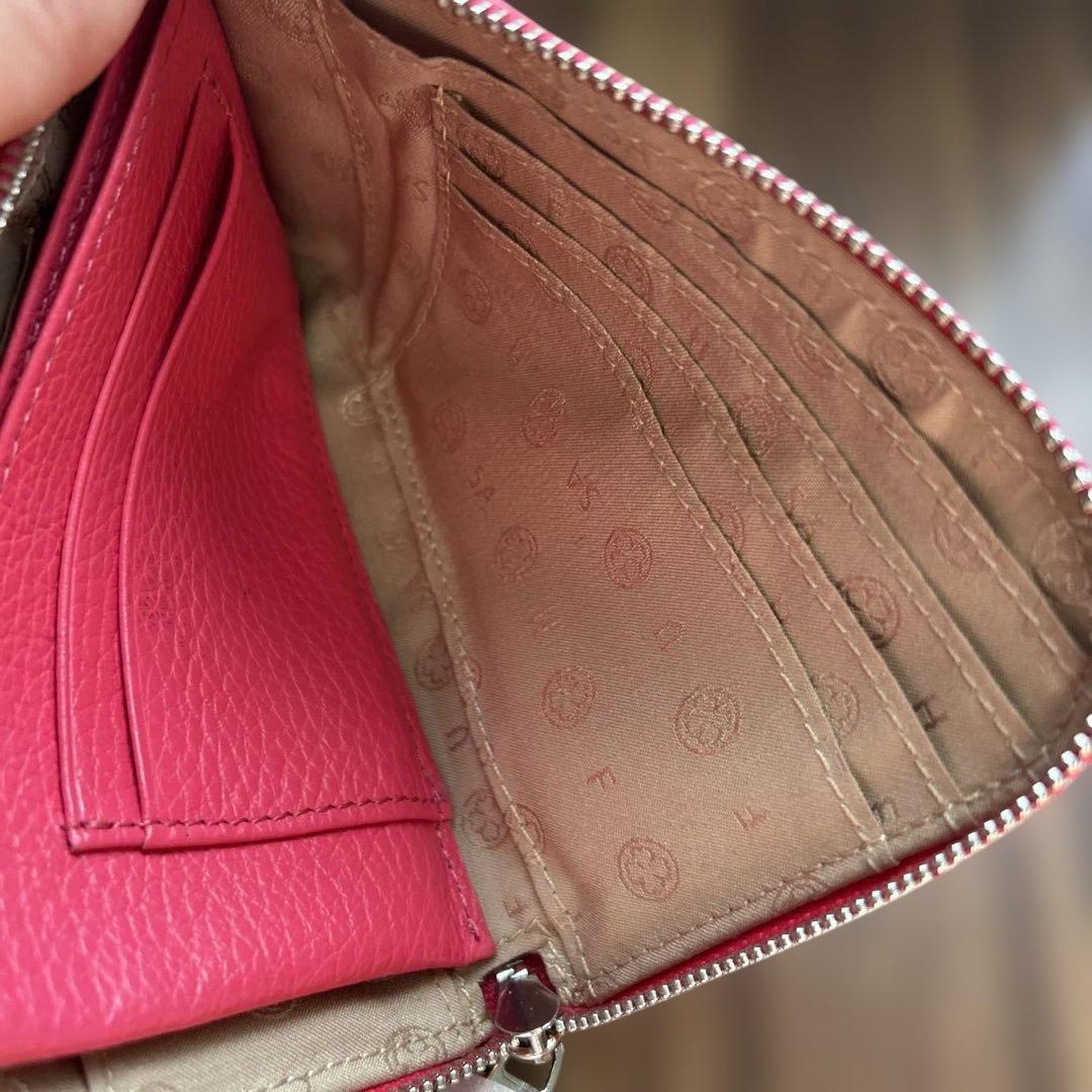 お値下げ！サロンドアルファード　ピンクＬ字ミニ財布